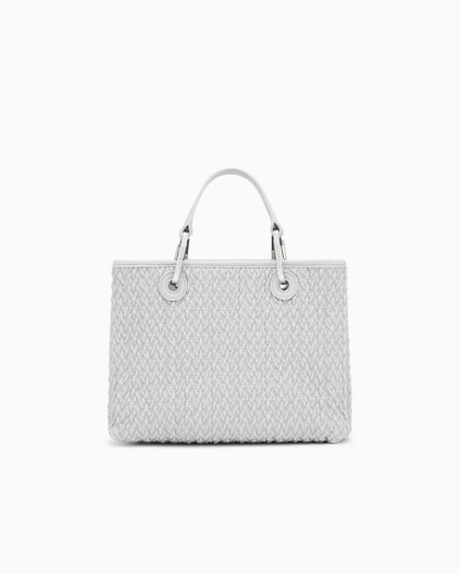 Emporio Armani Emporıo Armani Kadın Kabartma Desenli Manyetik Kapamalı Çıkarılabilir Omuz Askılı Gri Omuz Çantası EW000361 AF18941-U8028
