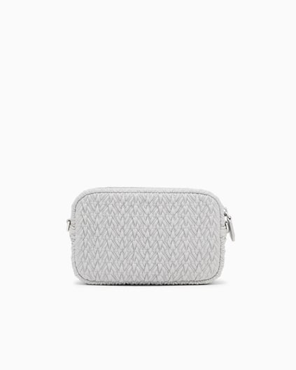 Emporio Armani Emporıo Armani Kadın Kabartma Desenli Zincir Omuz Askılı Gri Omuz Çantası EW001924 AF19228-U8028