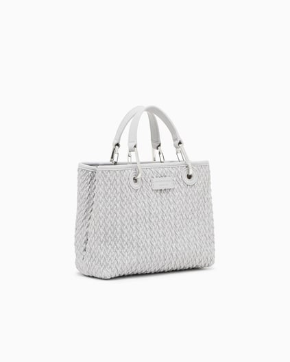 Emporio Armani Emporıo Armani Kadın Kabartma Desenli Manyetik Kapamalı Çıkarılabilir Omuz Askılı Gri Omuz Çantası EW000361 AF18941-U8028