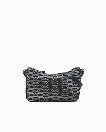 Emporio Armani Emporıo Armani Kadın Kartal Logo İşlemeli Çapraz Omuz Askılı Siyah Omuz Çantası EW001892 AF19711-FC145