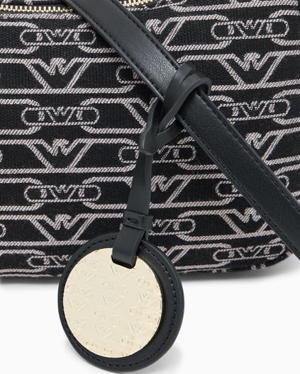 Emporio Armani Emporıo Armani Kadın Kartal Logo İşlemeli Çapraz Omuz Askılı Siyah Omuz Çantası EW001892 AF19711-FC145