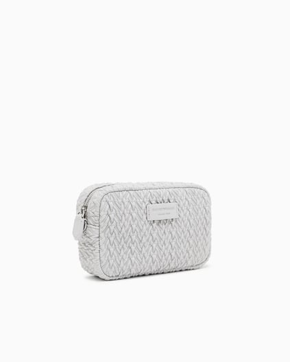 Emporio Armani Emporıo Armani Kadın Kabartma Desenli Zincir Omuz Askılı Gri Omuz Çantası EW001924 AF19228-U8028