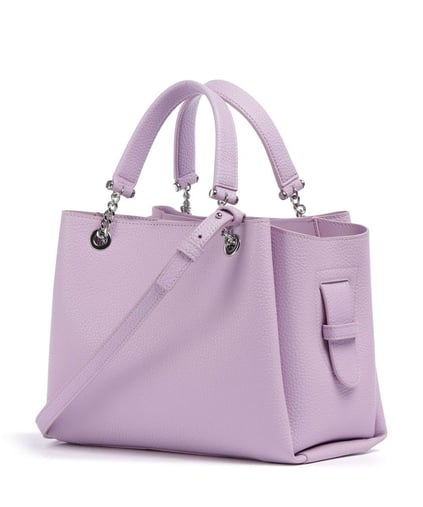 EMPORIO ARMANI Emporıo Armani Kadın Logolu Deri Fermuarlı Günlük Kullanım Pembe Omuz Çantası Y3D159 YFN6E-M4035