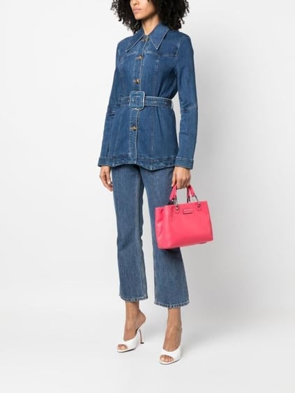 Emporio Armani Emporıo Armani Kadın Logolu Çift Kayışlı Ayarlanabilir Spor Kırmızı Omuz Çantası Y3D166 Y478E-80412