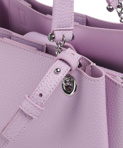 EMPORIO ARMANI Emporıo Armani Kadın Logolu Deri Fermuarlı Günlük Kullanım Pembe Omuz Çantası Y3D159 YFN6E-M4035
