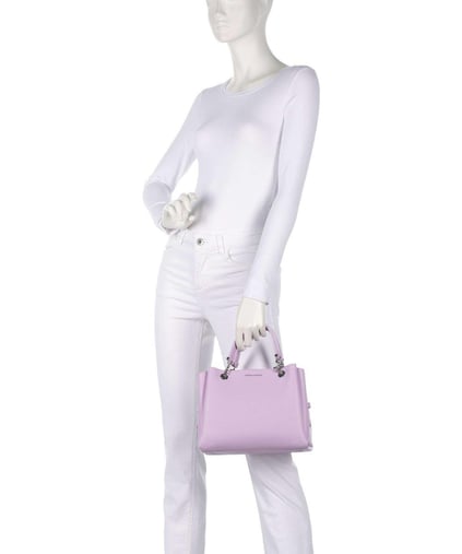 EMPORIO ARMANI Emporıo Armani Kadın Logolu Deri Fermuarlı Günlük Kullanım Pembe Omuz Çantası Y3D159 YFN6E-M4035