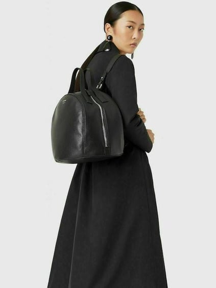 Emporio Armani Emporıo Armani Kadın Logo Ayarlanabilir Askılı Siyah Omuz Çantası Y3A138 Y350E-SIYAH