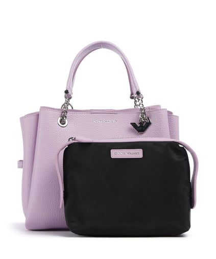 EMPORIO ARMANI Emporıo Armani Kadın Logolu Deri Fermuarlı Günlük Kullanım Pembe Omuz Çantası Y3D159 YFN6E-M4035