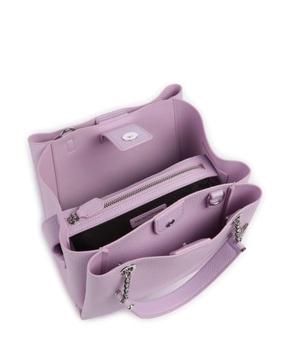 EMPORIO ARMANI Emporıo Armani Kadın Logolu Deri Fermuarlı Günlük Kullanım Pembe Omuz Çantası Y3D159 YFN6E-M4035