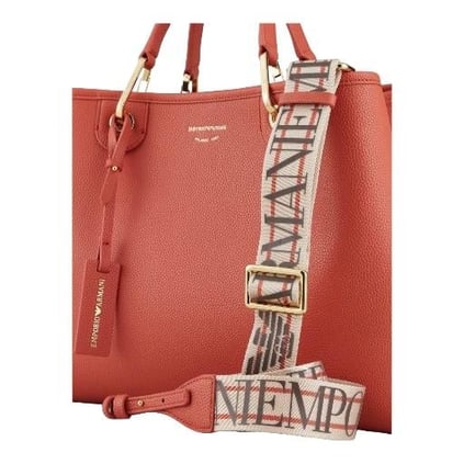 Emporio Armani Emporıo Armani Kadın Logolu Ayarlanabilir Askılıklı Deri Günlük Kullanım Turuncu1 Omuz Çantası Y3D165 YFO5B-89612