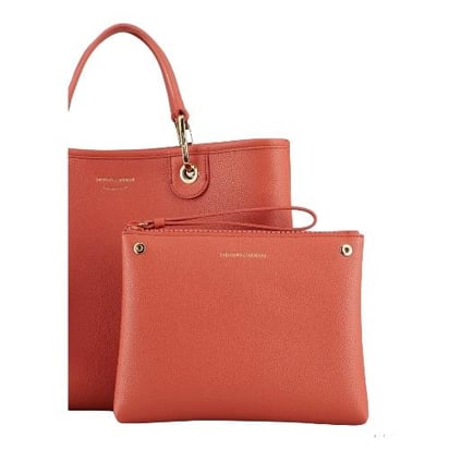 Emporio Armani Emporıo Armani Kadın Logolu Ayarlanabilir Askılıklı Deri Günlük Kullanım Turuncu1 Omuz Çantası Y3D165 YFO5B-89612