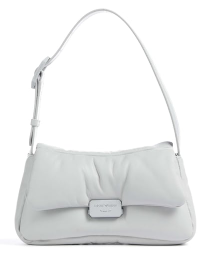 Emporio Armani Emporıo Armani Kadın Logolu Askılı Fermuar Kapamalı İki Bölmeli Mavi Omuz Çantası Y3E226 YWZ1V-80049