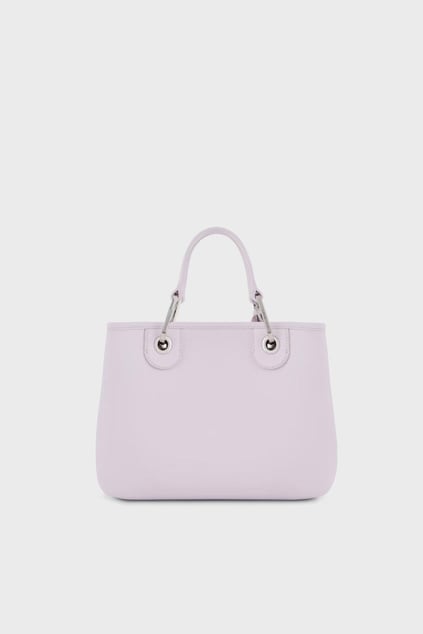 EMPORIO ARMANI Emporıo Armani Kadın Manyetik Tokalı İpek Baskı Logolu Çıkarılabilir Omuz Askılı Harici Fermuarlı İç Bölümlü Pembe Omuz Çantası EW000361 AF12036-M4033