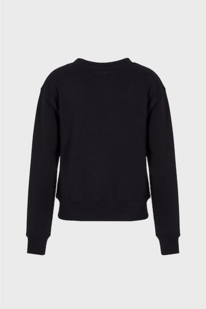 Emporio Armani Emporıo Armani Kadın Marka Logolu Uzun Kollu Rahat Siyah Sweatshirt 6R2M7E 2J49Z-0926