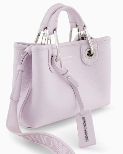 EMPORIO ARMANI Emporıo Armani Kadın Manyetik Kapamalı Logo Kabartmalı Çıkarılabilir Omuz Askılı Pembe Omuz Çantası EW000382 AF12036-M4033