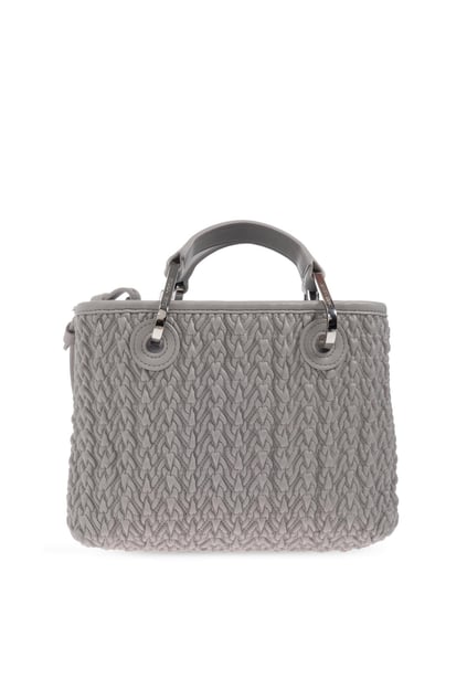 Emporio Armani Emporıo Armani Kadın Örgü Desenli Çapraz Omuz Askılı Gri Omuz Çantası EW000382 AF18941-U8028
