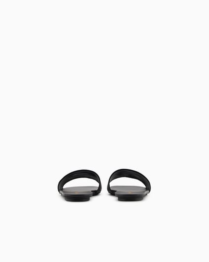 EMPORIO ARMANI Emporıo Armani Kadın Tek Kalın Bantlı Düz İnce Taban Siyah Terlik X3P846 XF271-00002