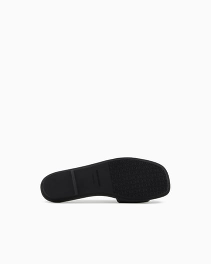 EMPORIO ARMANI Emporıo Armani Kadın Tek Kalın Bantlı Düz İnce Taban Siyah Terlik X3P846 XF271-00002