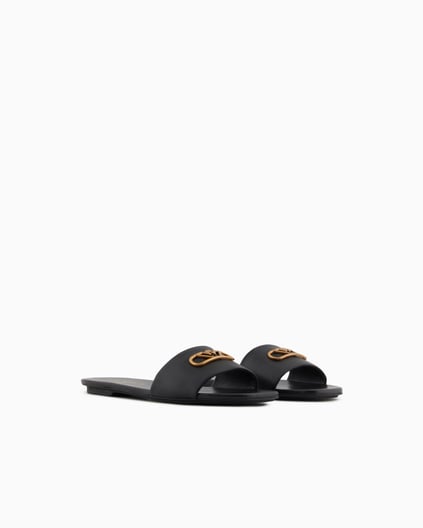 EMPORIO ARMANI Emporıo Armani Kadın Tek Kalın Bantlı Düz İnce Taban Siyah Terlik X3P846 XF271-00002