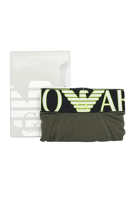 Emporio Armani Emporıo Body Erkek Normal Belli Pamuklu Logo Desenli Yeşil Boxer 110818 1P516-581