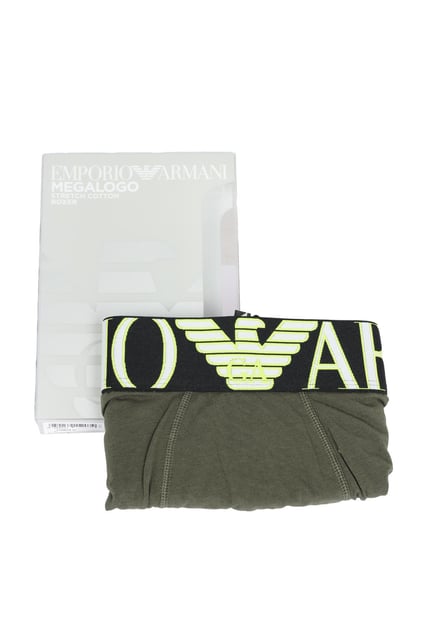 Emporio Armani Emporıo Body Erkek Normal Belli Pamuklu Logo Desenli Yeşil Boxer 110818 1P516-581
