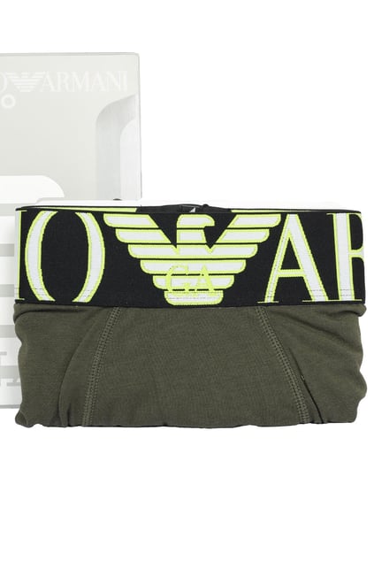 Emporio Armani Emporıo Body Erkek Normal Belli Pamuklu Logo Desenli Yeşil Boxer 110818 1P516-581