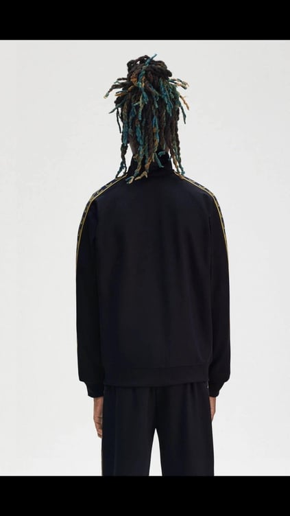 Fred Perry Fred Perry Erkek Omuzdan Kola Marka İşlemeli Huni Yaka Lacivert Ceket J5557-W75