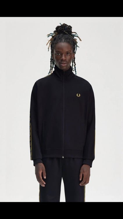 Fred Perry Fred Perry Erkek Omuzdan Kola Marka İşlemeli Huni Yaka Lacivert Ceket J5557-W75
