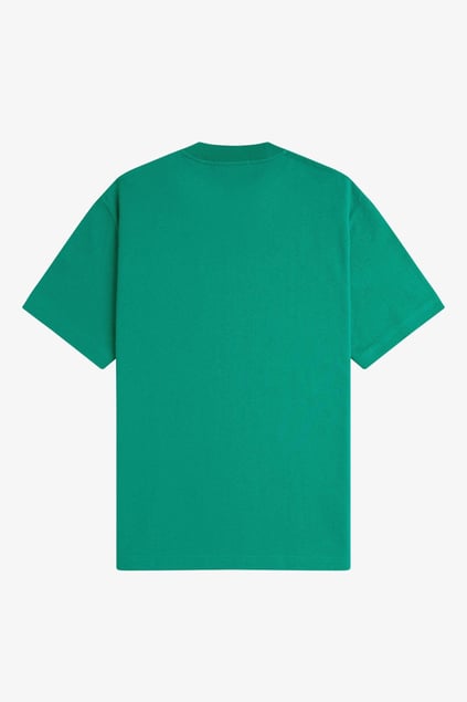 Fred Perry Fred Perry Erkek Rahat Kesim Yuvarlak Yaka %100 Pamuklu Cep Detaylı Kısa Kollu Yeşil T-Shirt M9827-X87