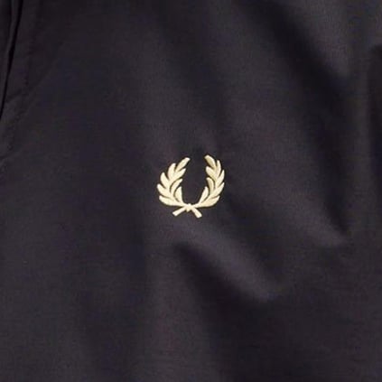 Fred Perry Fred Perry Unısex Dik Yaka Fermuar Kapamalı Sol Gögüs Defne Çelenkli Siyah Ceket J2660-350
