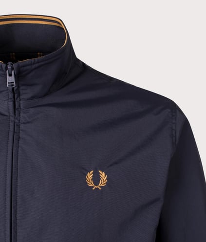 Fred Perry Fred Perry Unısex Dik Yaka Fermuar Kapamalı Sol Gögüs Defne Çelenkli Lacivert Ceket J2660-248