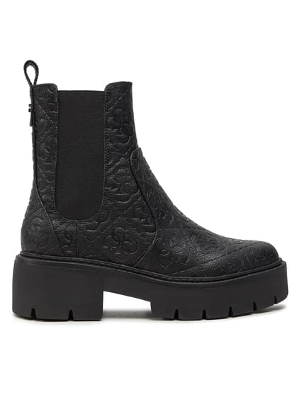 GUESS GUESS Kadın Bilek Kısmı Logolu Kemer Detaylı Siyah Günlük Ayakkabı FLTSHU FAL10-BLACK