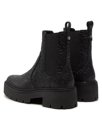 GUESS GUESS Kadın Bilek Kısmı Logolu Kemer Detaylı Siyah Günlük Ayakkabı FLTSHU FAL10-BLACK