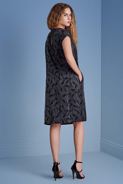 Guitar Guıtar Kadın Lacivert Elbise 25218-DRESS-10