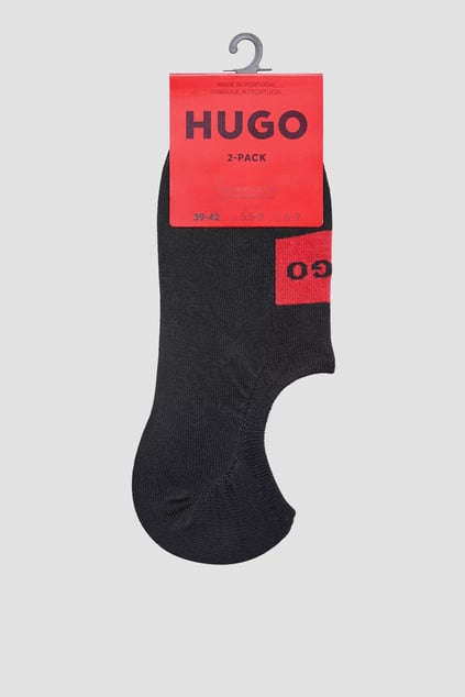 HUGO HUGO Erkek %100 Pamuk Dokuma Kumaş Marka Logolu Siyah Çorap 50468123-001