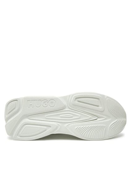 HUGO HUGO Erkek Yüksek Rahat Taban Deri Beyaz Sneaker 50536960-116