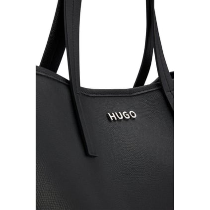 HUGO HUGO Kadın Büyük Bölmeli El Omuz Kullanım Logolu Siyah Omuz Çantası 50485099-001