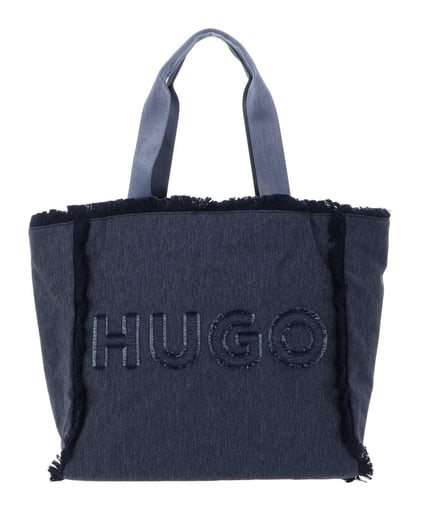 HUGO HUGO Kadın Geniş İç Hacimli Uzun Askılı Püsküllü Logolu Lacivert Omuz Çantası 50536258-410