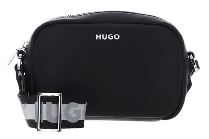 HUGO HUGO Kadın Logo Şerit Askılı Çıkartılabilen Askılı Siyah2 Omuz Çantası 50490172-005