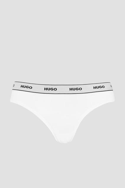 HUGO HUGO Kadın Marka Logo Detaylı Beli Lastikli Beyaz Külot 50469657-100