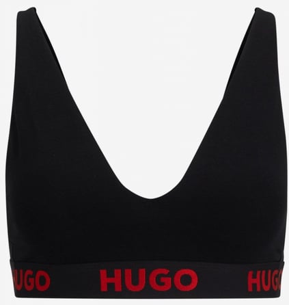 HUGO HUGO Kadın Marka Logolu Ayarlanabilir Omuz Askılı Siyah Sütyen 50495867-001