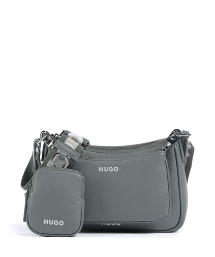 HUGO HUGO Kadın Marka Logolu Ayarlanabilir Omuz Askılı Gri Omuz Çantası 50516579-343