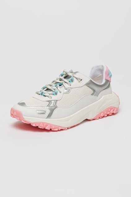 HUGO HUGO Kadın Marka Logolu Bağcıklı Kaydırmaz Tabanlı Günlük Gri Sneaker 50516936-102