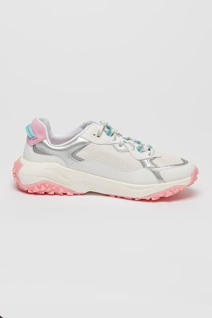 HUGO HUGO Kadın Marka Logolu Bağcıklı Kaydırmaz Tabanlı Günlük Gri Sneaker 50516936-102