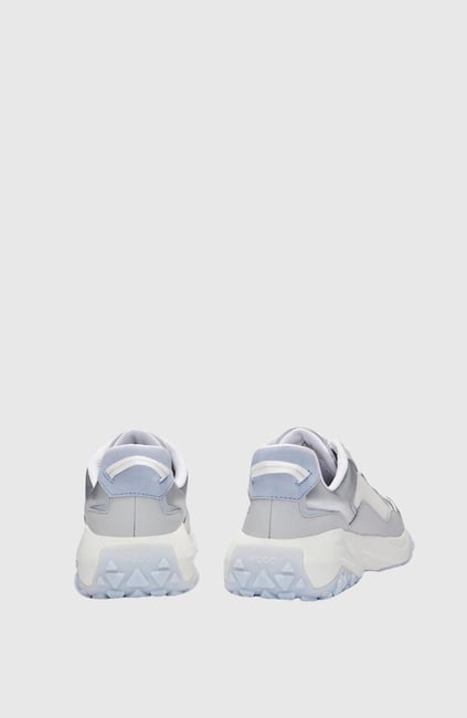 HUGO HUGO Kadın Marka Logolu Bağcıklı Kaydırmaz Tabanlı Günlük Mavi-Gri Sneaker 50516936-453