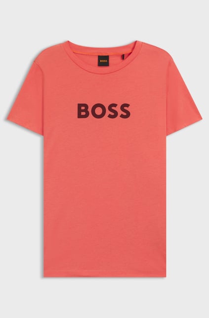 HUGO HUGO Kadın Marka Logolu Kısa Kol Yuvarlak Yaka Pembe1 T-Shirt 50501139-638