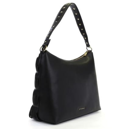 Just Cavalli Just Cavalli Kadın Marka Logo Detaylı Çoklu Kart Bölmeli Günlük Siyah Omuz Çantası 76RA4BFB ZSA75-899
