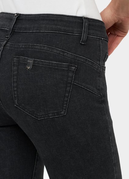 Liu Jo Lıu Jo Kadın Dar Kalıp Geniş Paça Pamuklu Denim Gri Pantolon UF5025D4646-87470