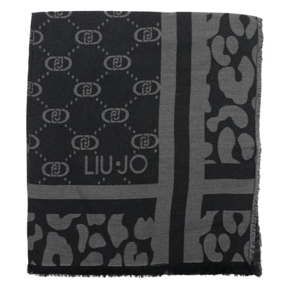 LIU JO Lıu Jo Kadın Desenli Dokuma Kumaş Siyah Şal & Eşarp & Fular 2F5040T0300-22222