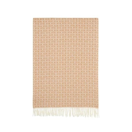 Liu Jo Lıu Jo Kadın Her Yerinde Monogram Logosu Kenarları Püsküllü Bej Şal & Eşarp & Fular 2F5018T0300-00070